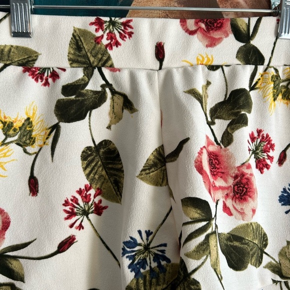 Mine High Waist Pink and Green Floral Shorts - Picture 6 of 15